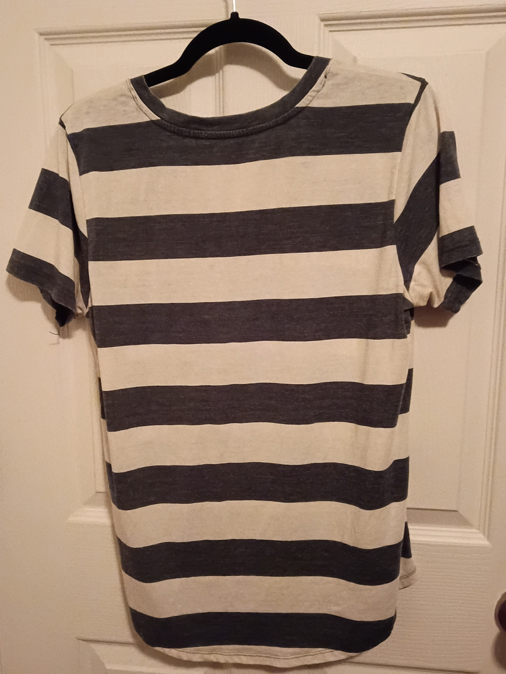 Z Supply Tamika V-Neck Knit Top - Blue/White Stripe - Picture 3 of 7